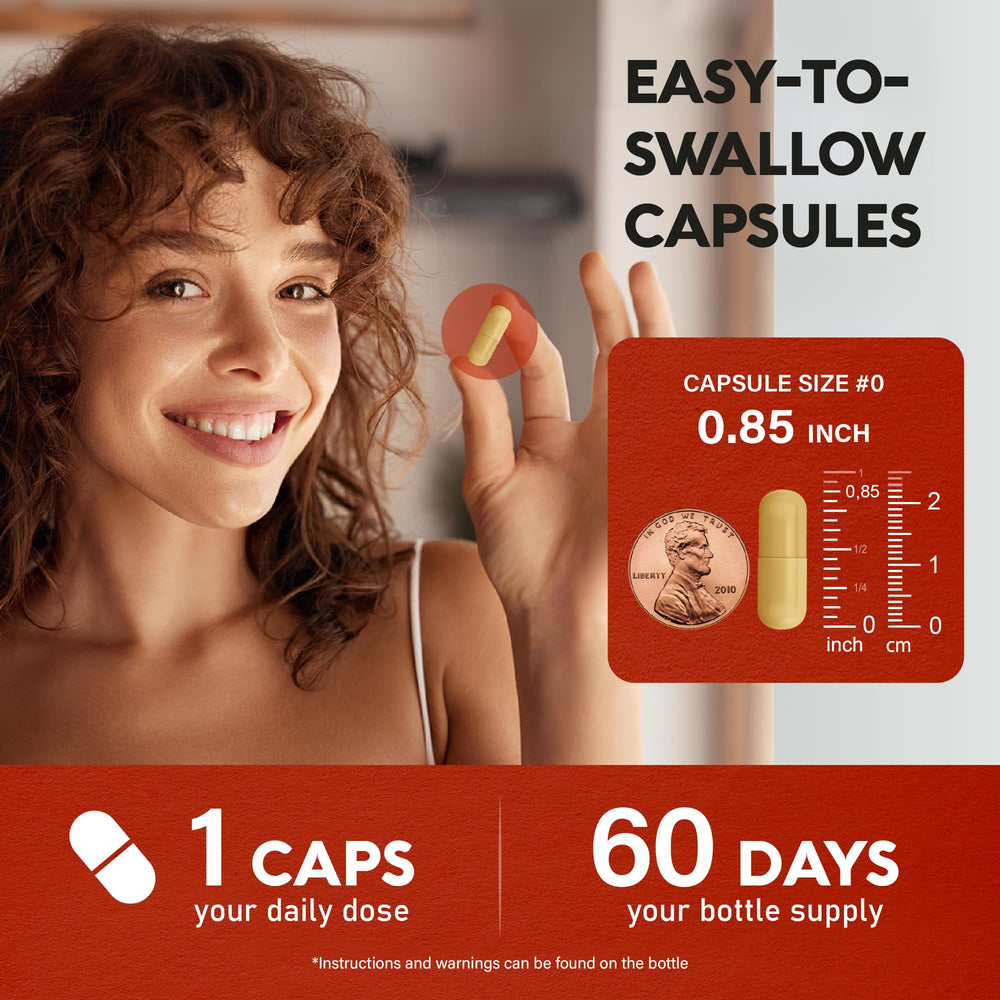 NutraHarmony turmeric capsules with botanicals for daily vitality