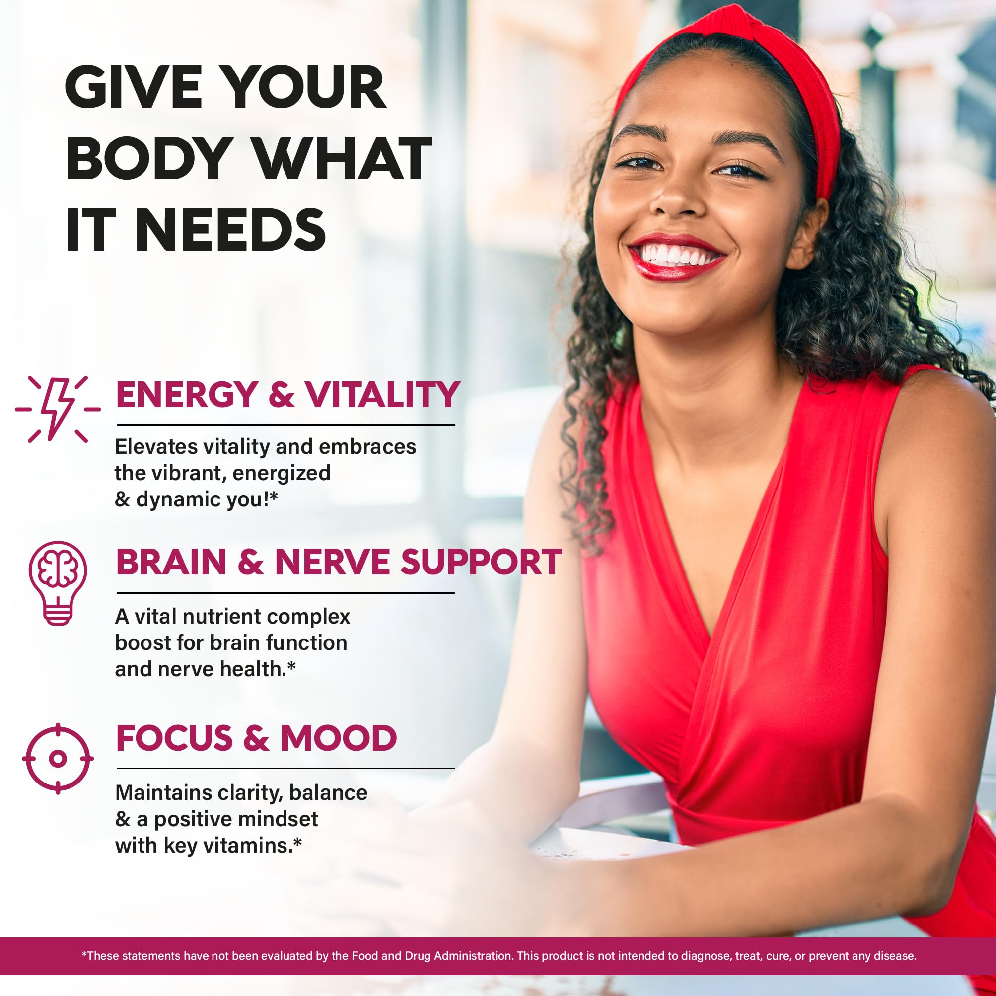 NUTRAHARMONY label close-up shows 20,000 mcg per serving for convenience.