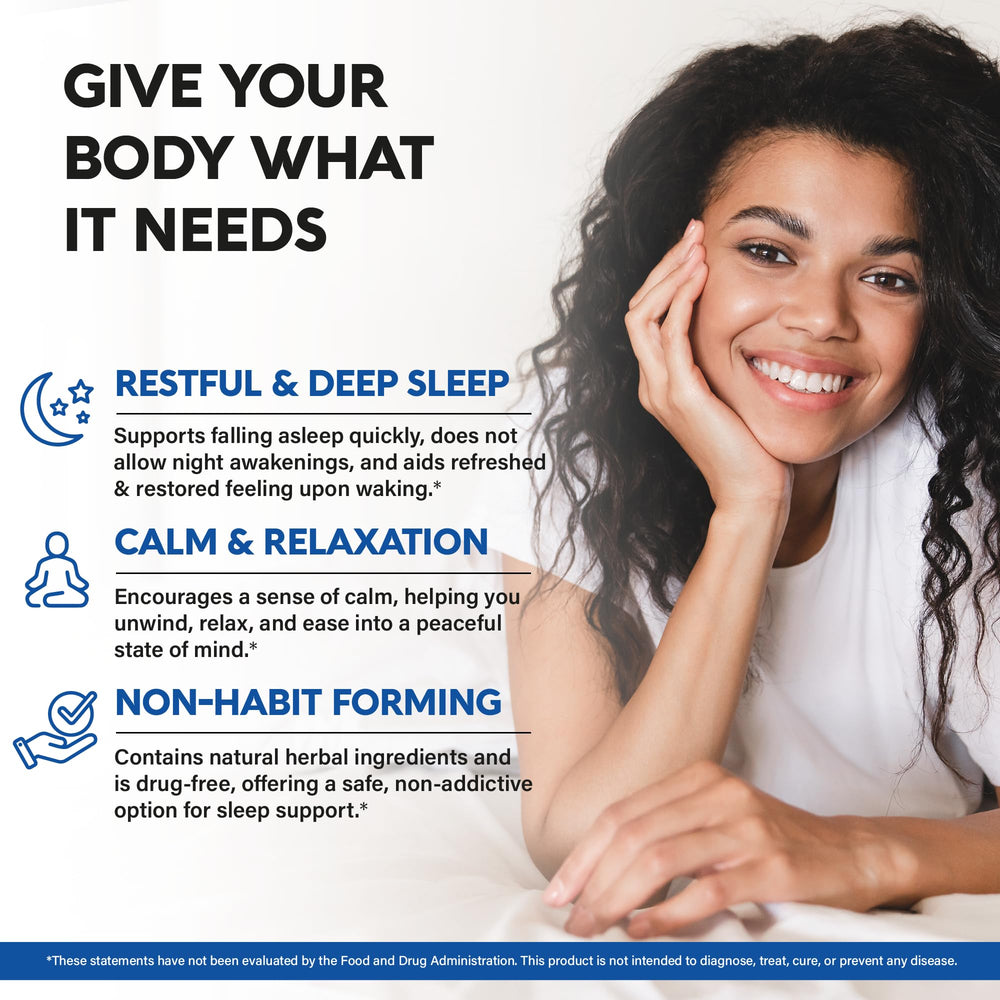 NutraHarmony valerian root blend for natural sleep support