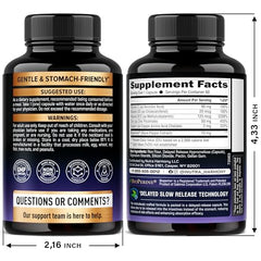 NUTRAHARMONY Zinc Picolinate 50mg label shows copper and vitamins for balance.