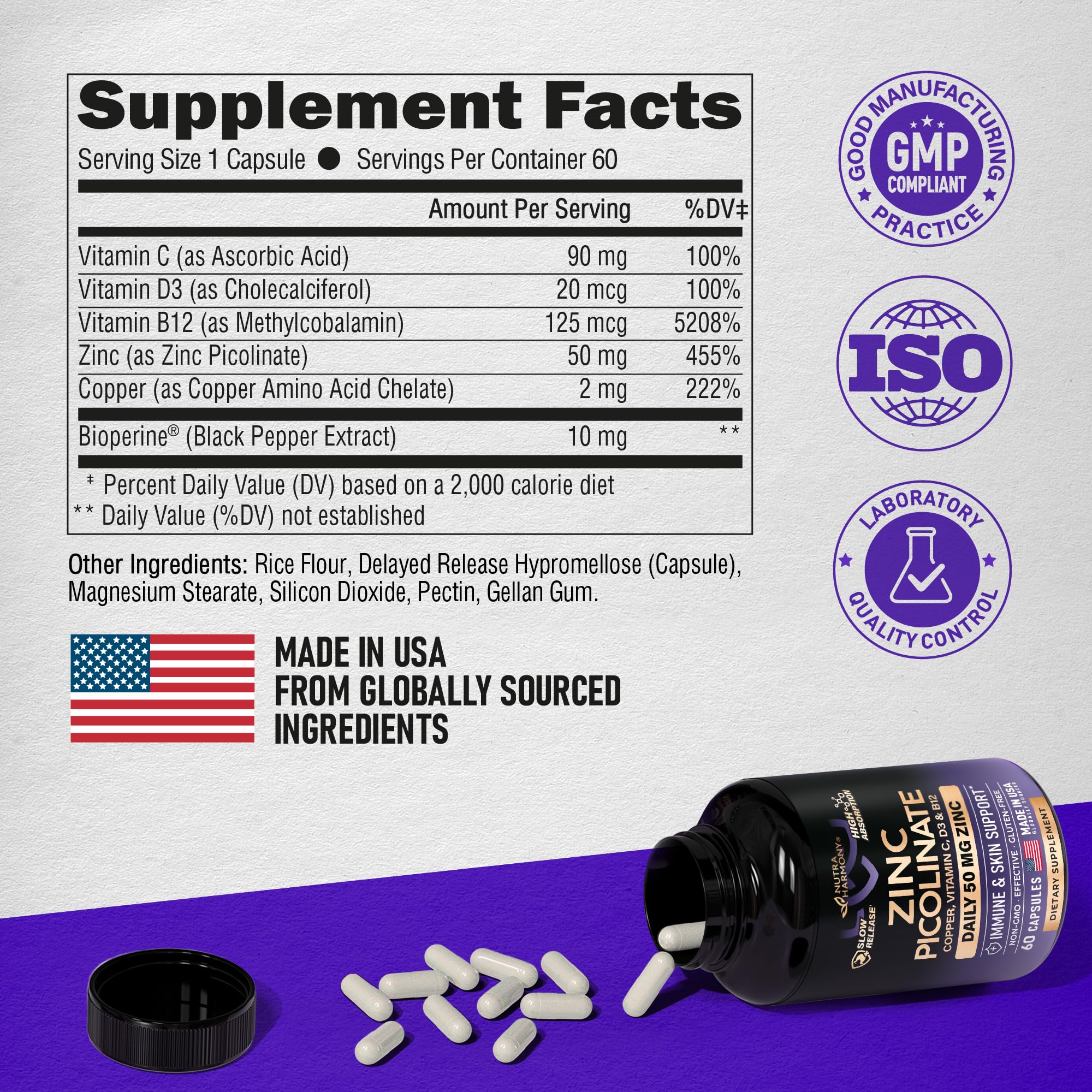 Graphic shows delayed-release for gentle intestinal absorption.