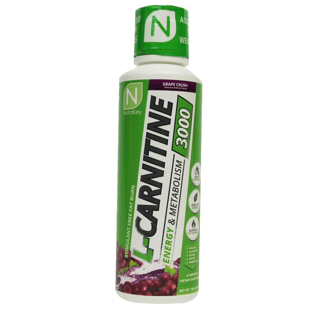 NutraKey L-Carnitine glass serving ready to mix before workouts