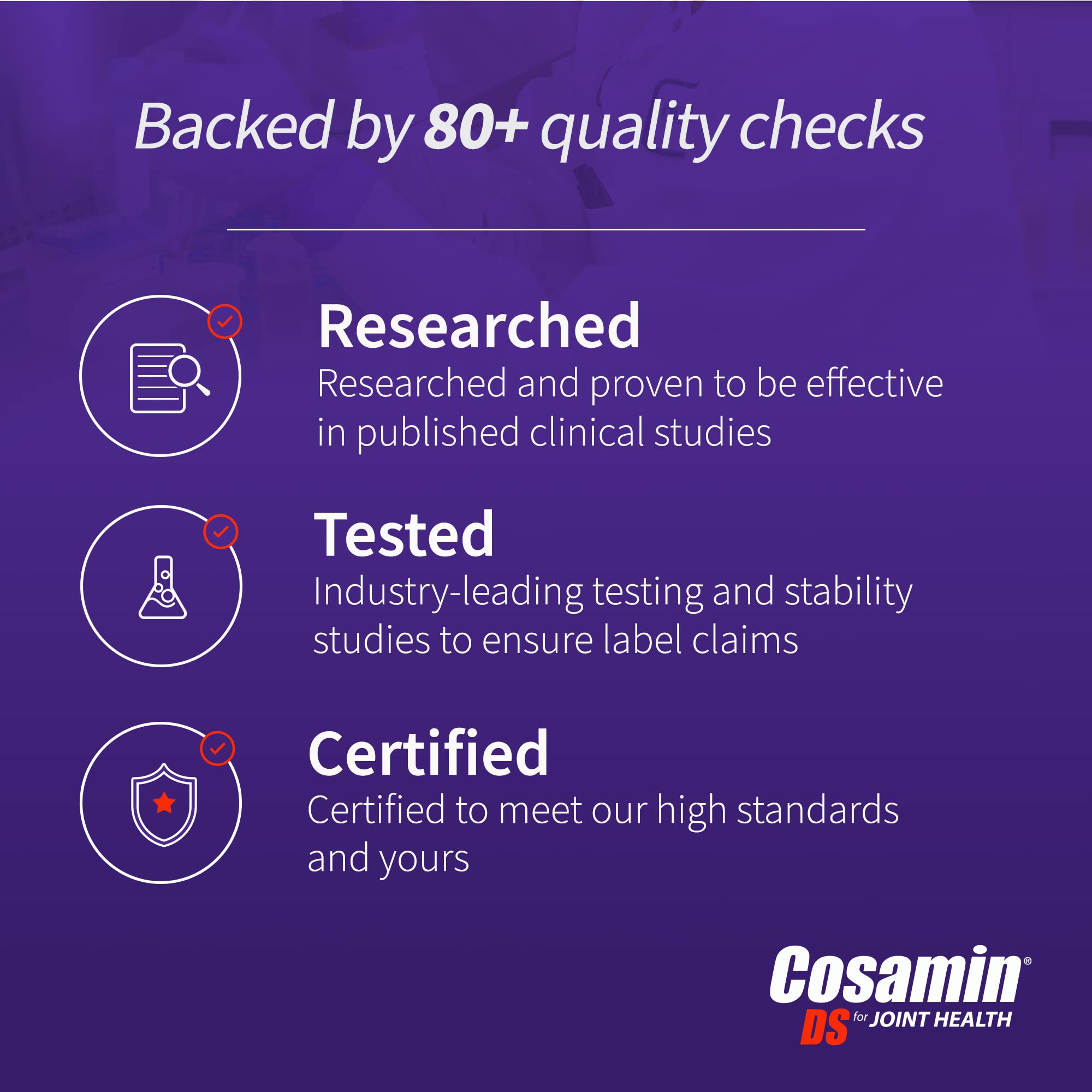 Nutramax Cosamin DS usage scene suggests daily routine for mobility support.