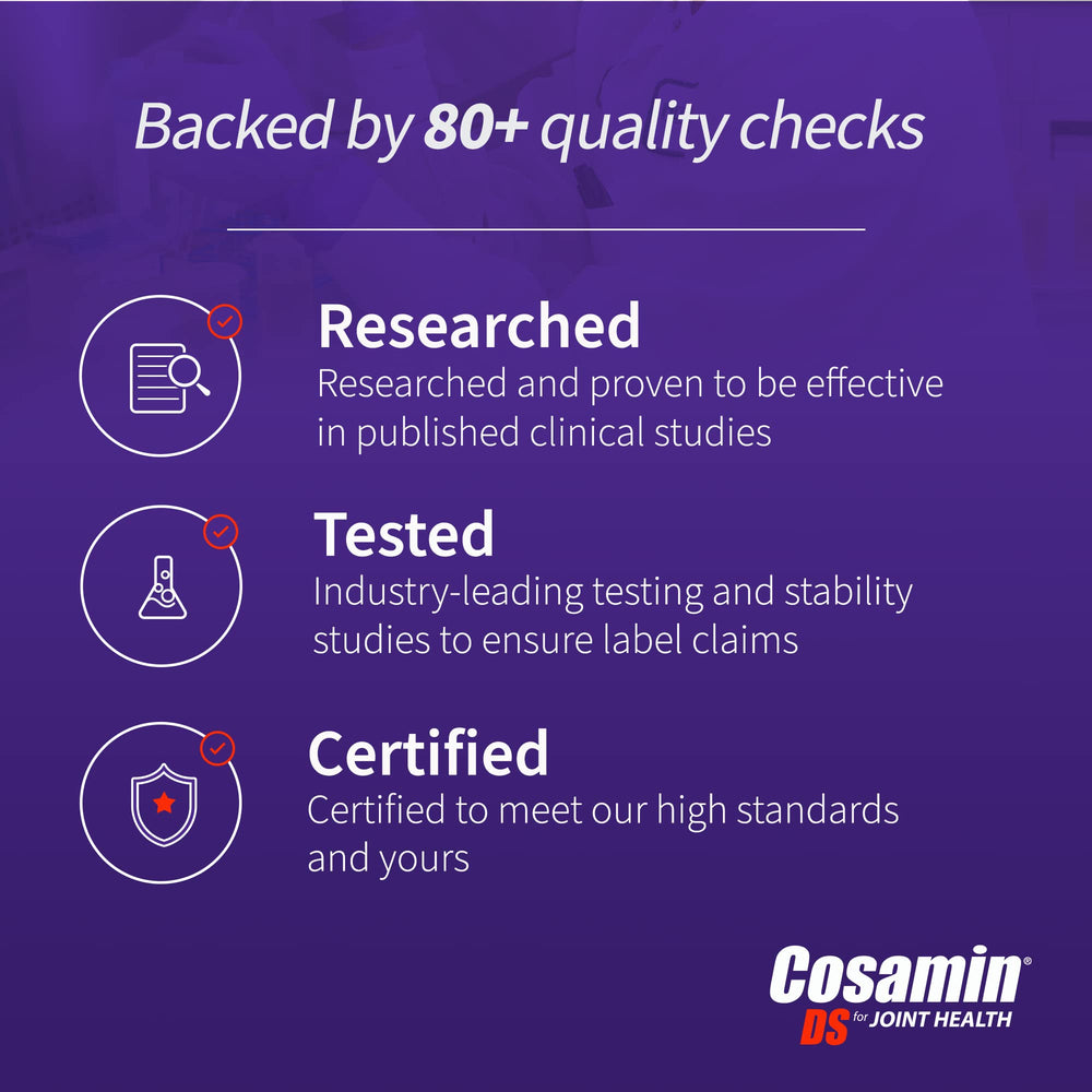 Nutramax Cosamin DS usage scene suggests daily routine for mobility support.