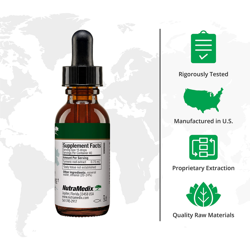 NutraMedix Avea turmeric extract dropper enables easy mood balance.