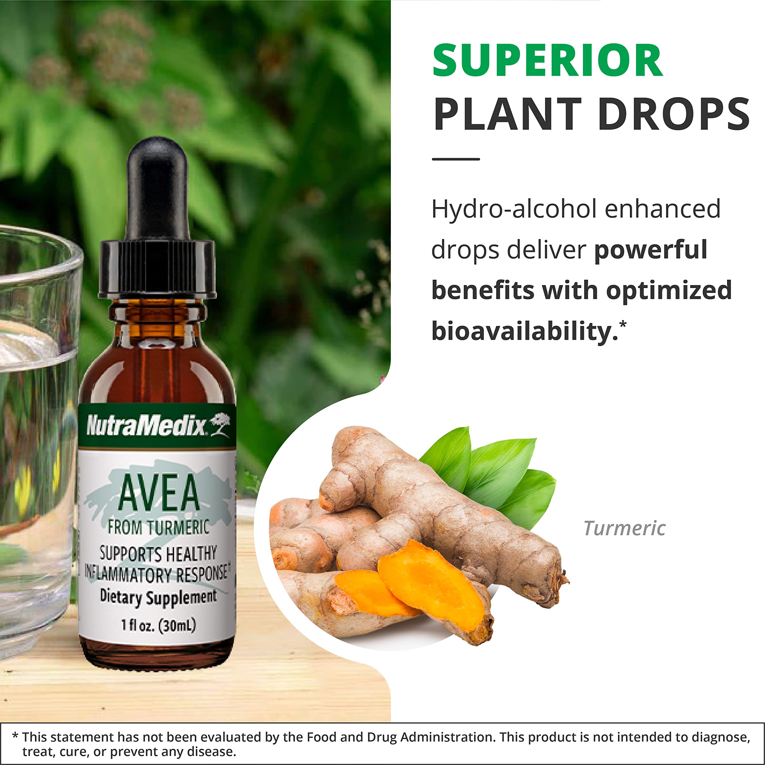 NutraMedix Avea turmeric in water illustrates easy integration.
