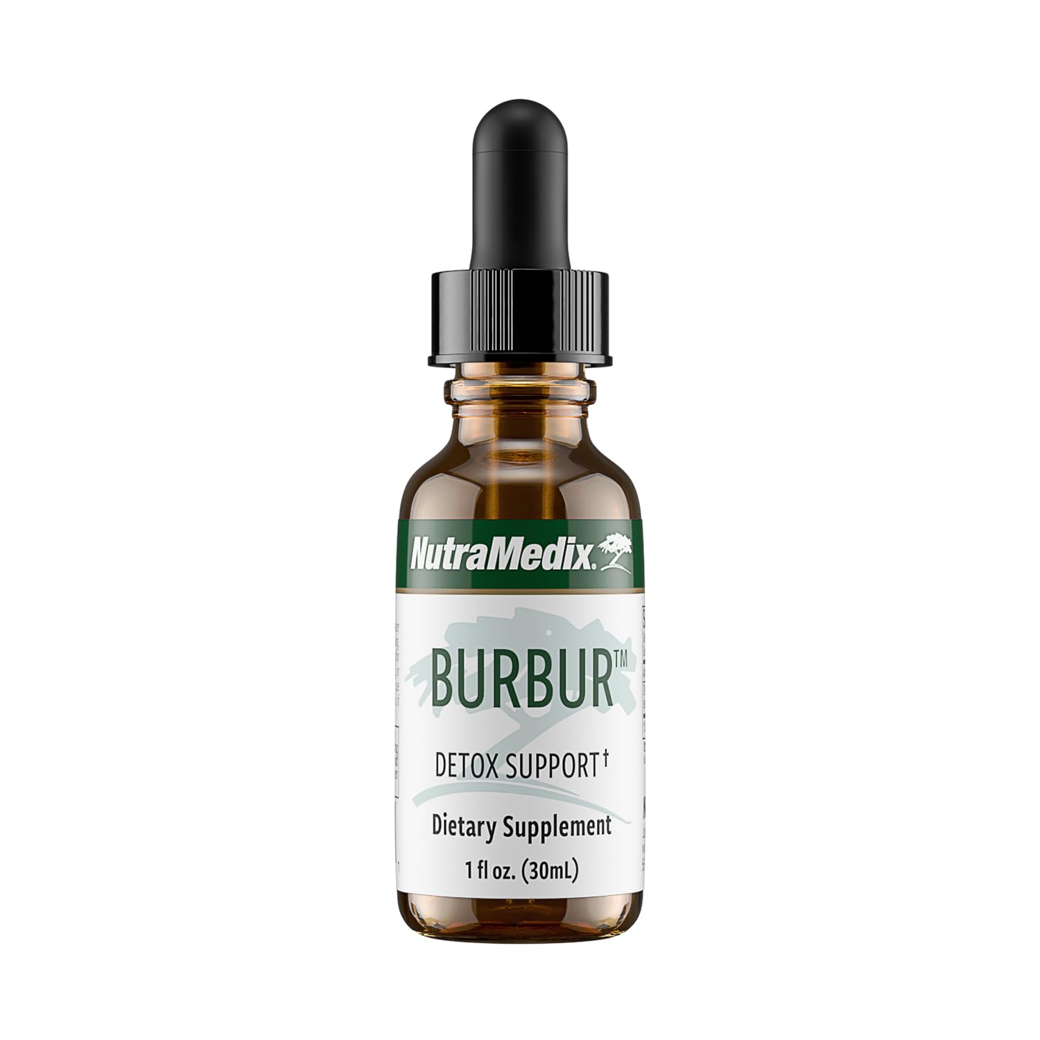 NutraMedix Burbur bottle front showing detox support branding