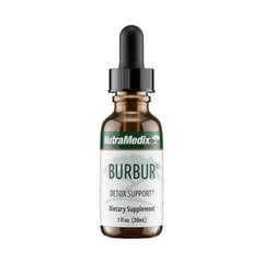 NutraMedix Burbur bottle front showing detox support branding