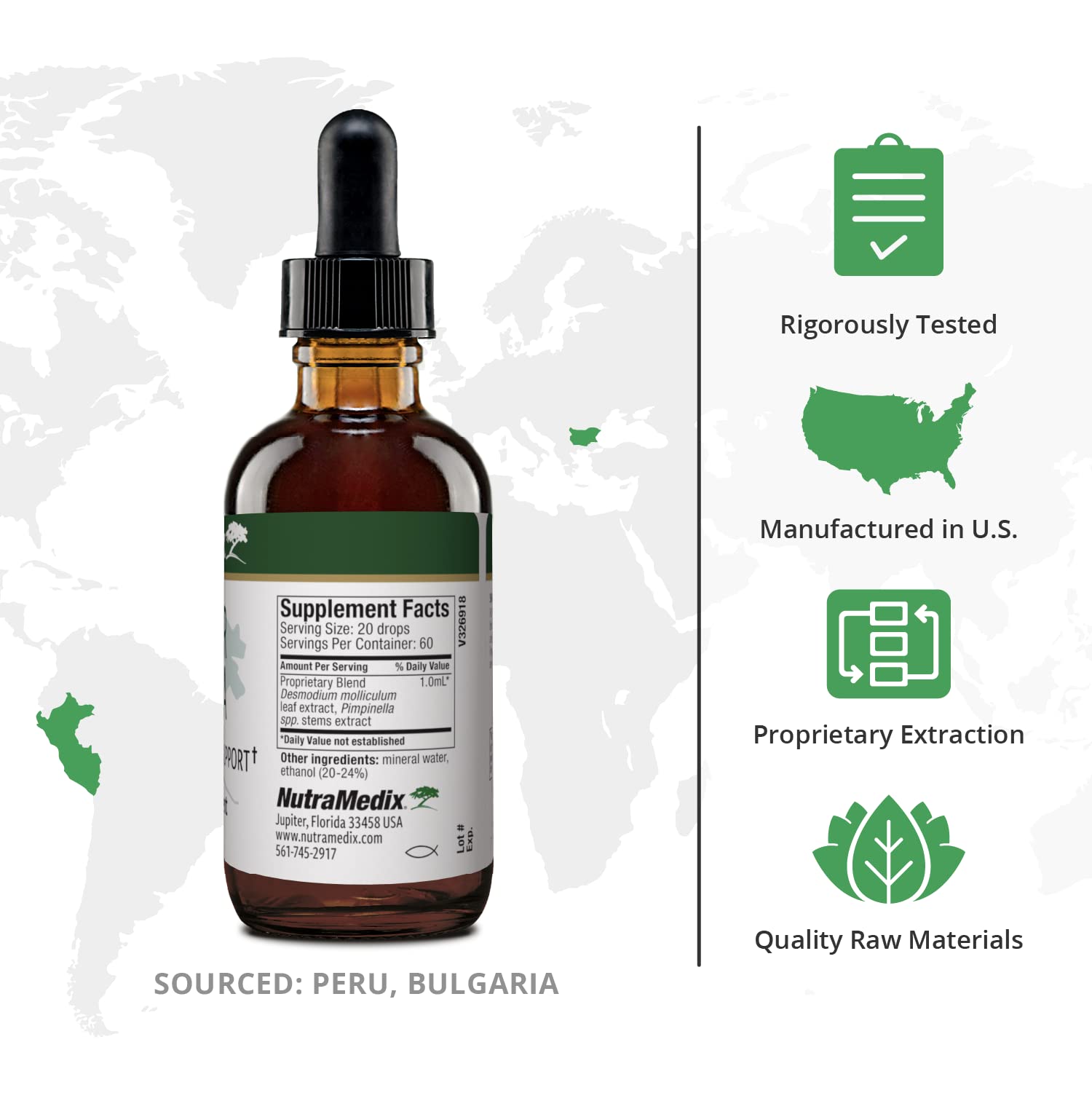 NutraMedix Burbur-Pinella bottle label close-up highlighting vegan formula and brain-healthy ingredients.