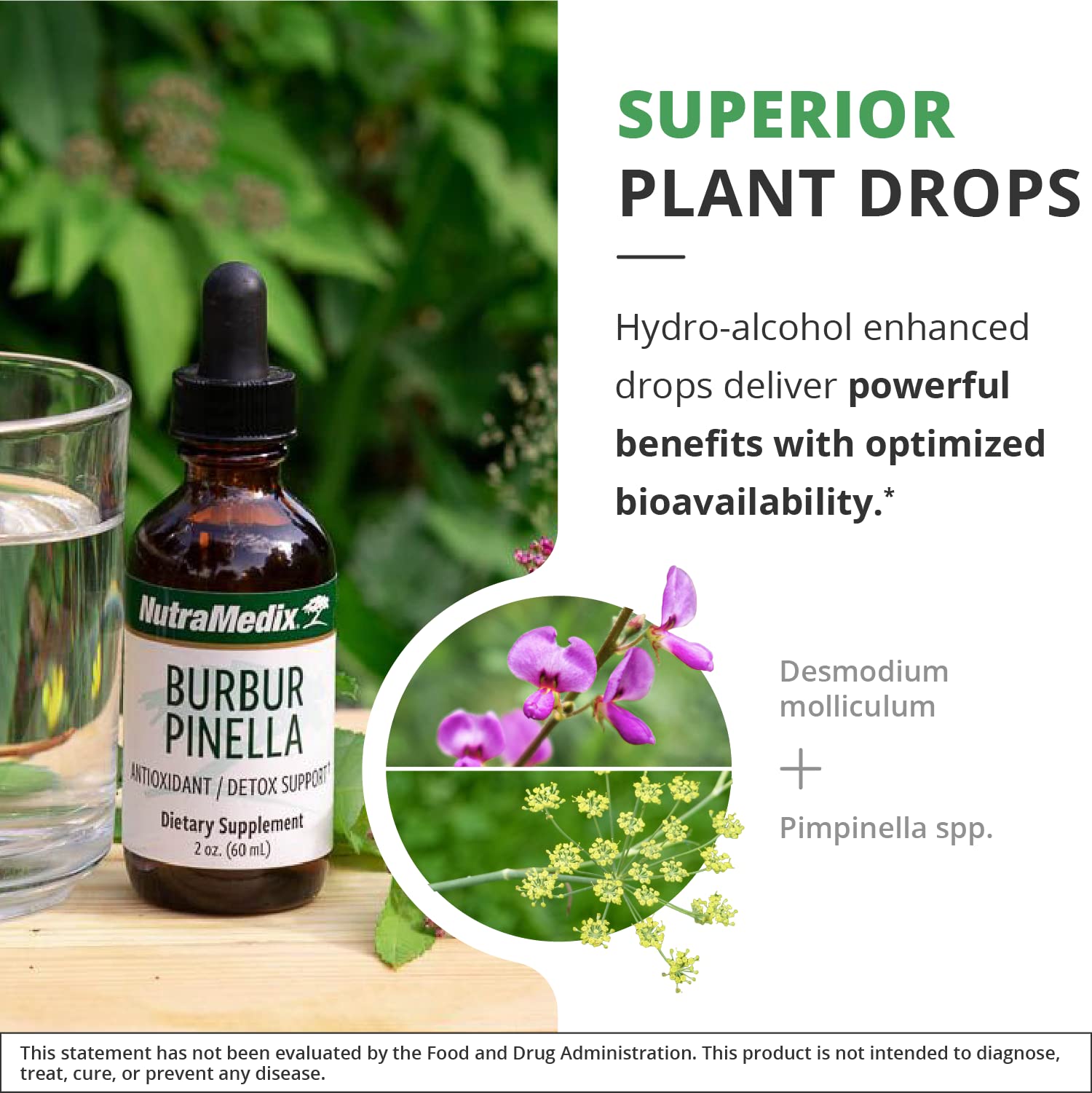 NutraMedix Burbur-Pinella packaging beside glass of water in a daily routine.