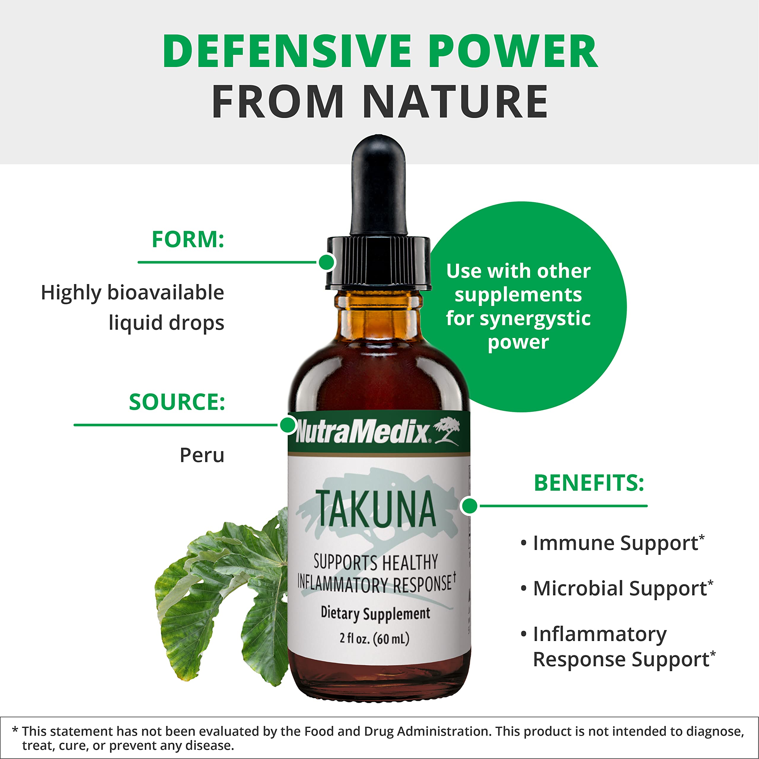 NutraMedix immune liquid drops dissolving in water for quick daily use.