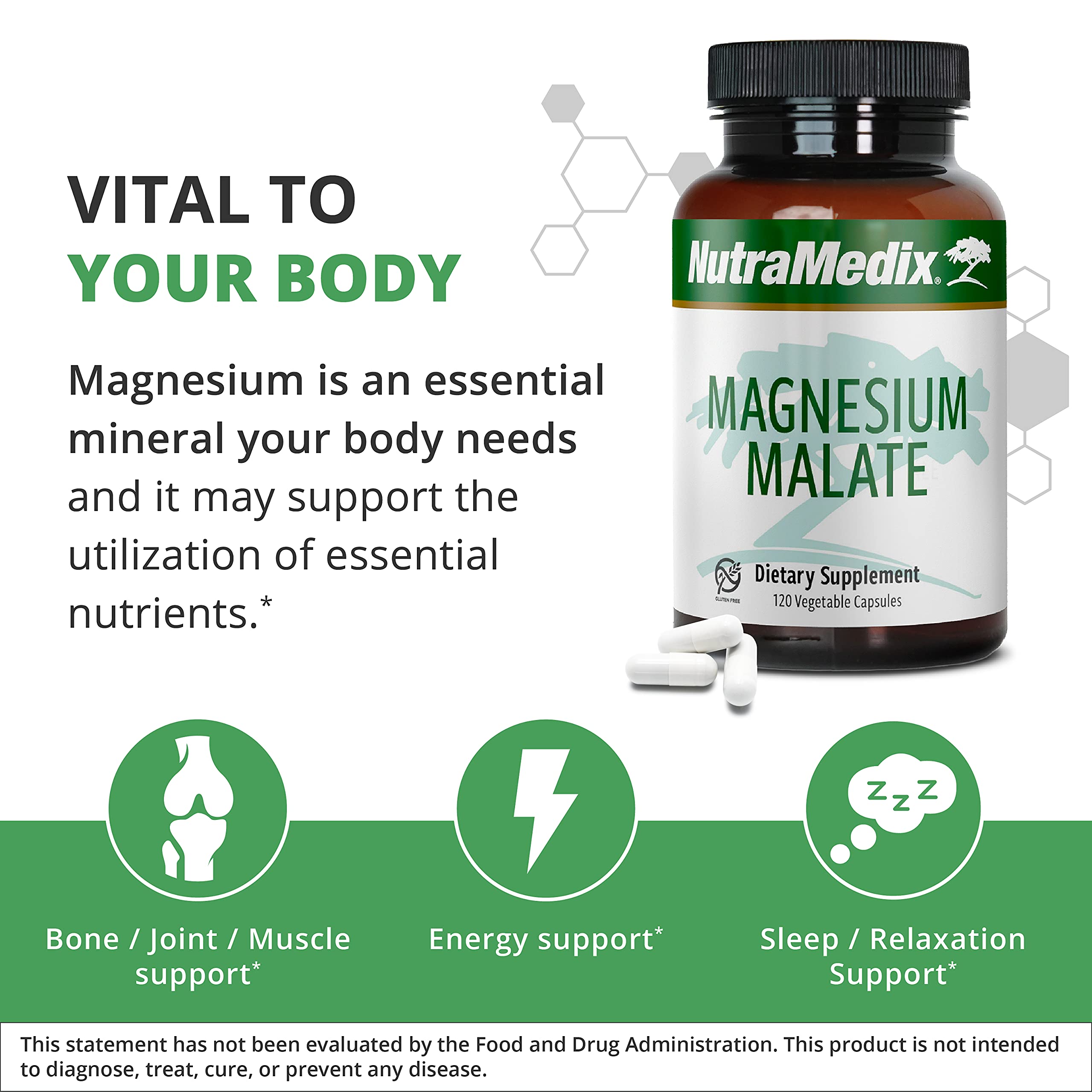 NutraMedix Magnesium Malate daily-use routine ready on a shelf.
