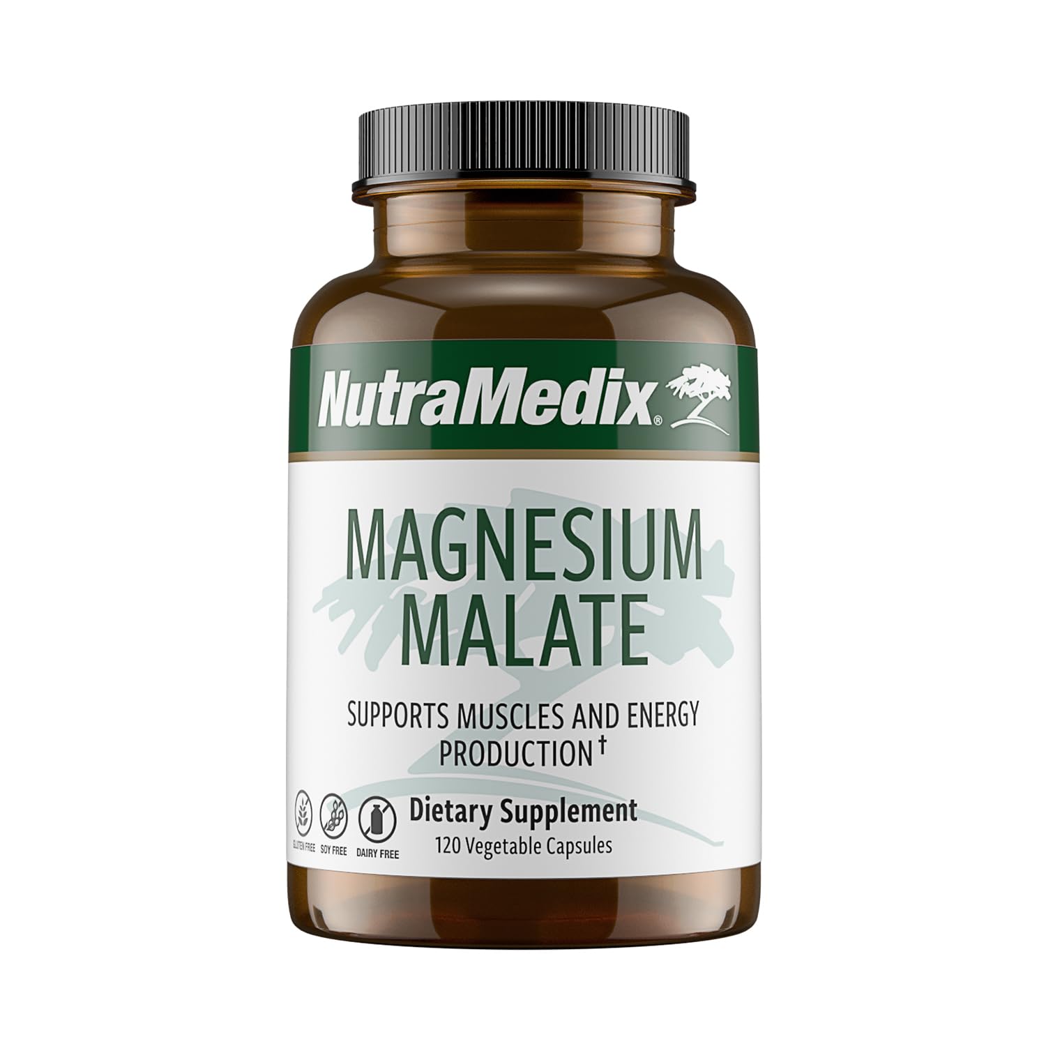 NutraMedix Magnesium Malate energy bottle demonstrates bioavailable mineral support for daily vitality.
