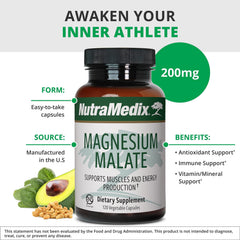 NutraMedix Magnesium Malate ingredient label shows the malate-bound magnesium form.