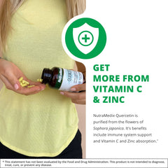 NutraMedix Quercetin bottle with convenient daily dosing