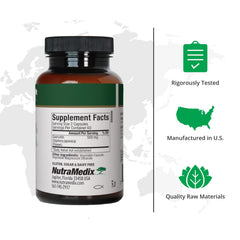 Close-up of NutraMedix Quercetin capsules highlighting antioxidant power