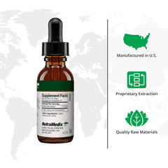 NutraMedix Stevia liquid drops dropper for precise low carb sweetness.