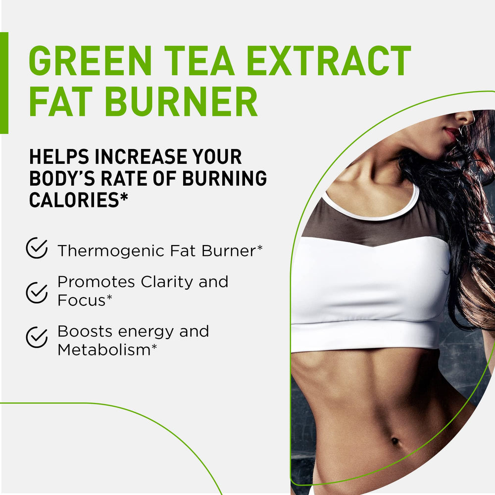 Nutramode green tea extract capsules close-up for appetite control.