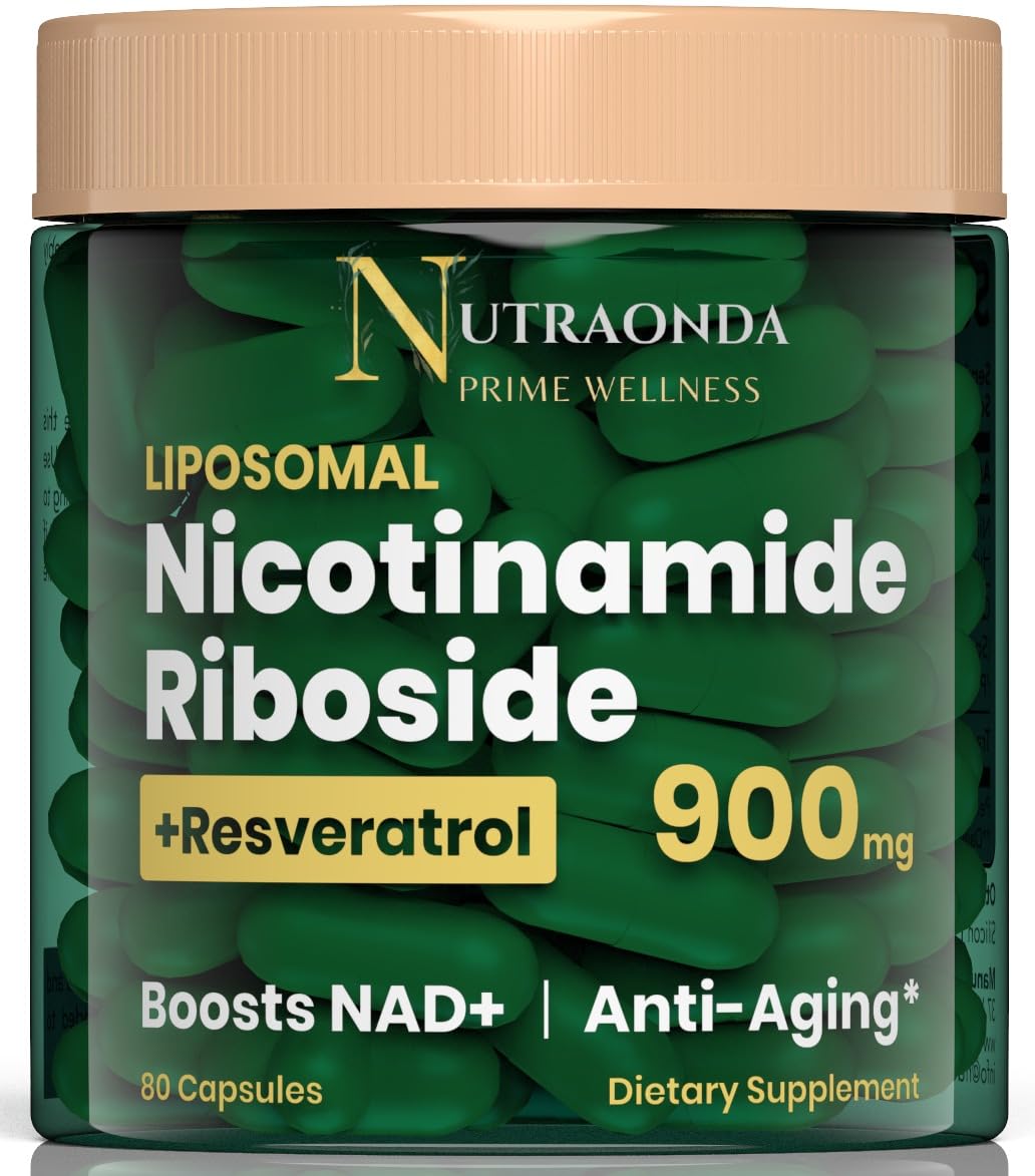 NUTRAONDA Liposomal Nicotinamide Riboside bottle for easy daily use and energy support.