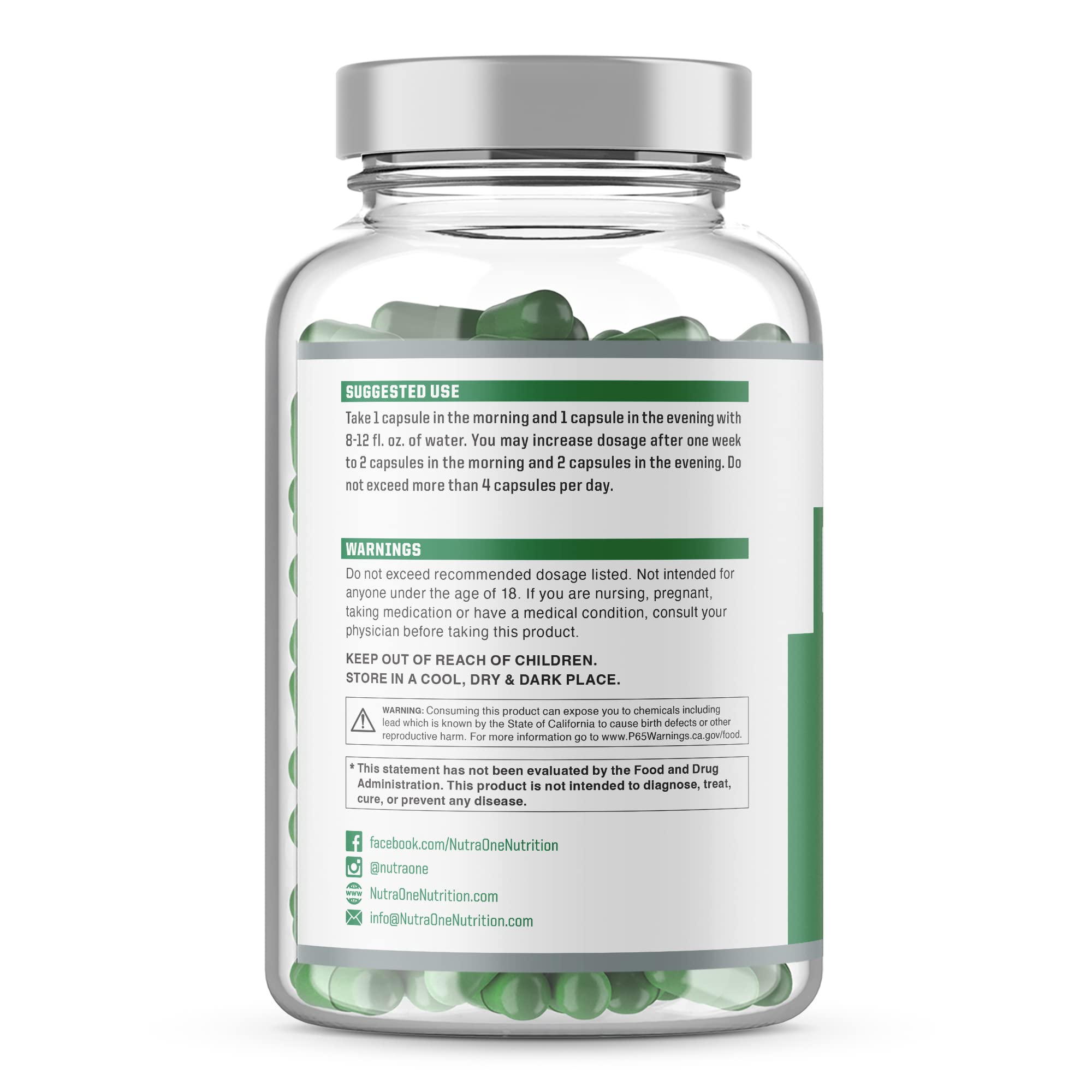NutraOne DetoxOne bottle side view ready for daily detox routines