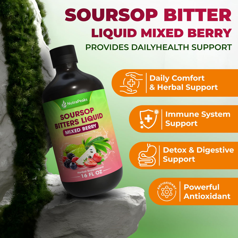 Pouring NutraPeaks into a glass for a refreshing mixed berry ritual.
