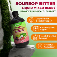 Pouring NutraPeaks into a glass for a refreshing mixed berry ritual.
