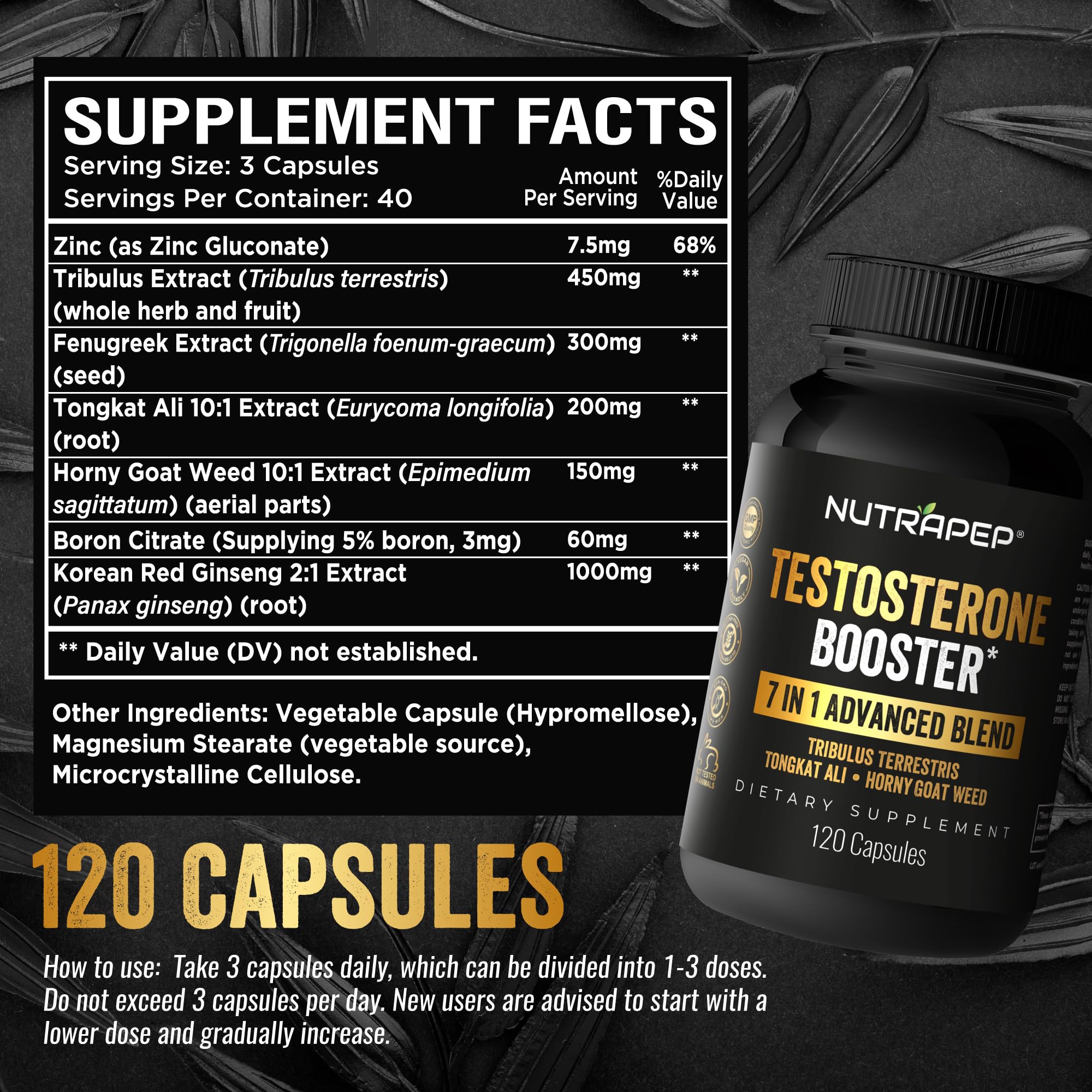 NutraPep Testosterone Booster in gym setting demonstrates performance support.