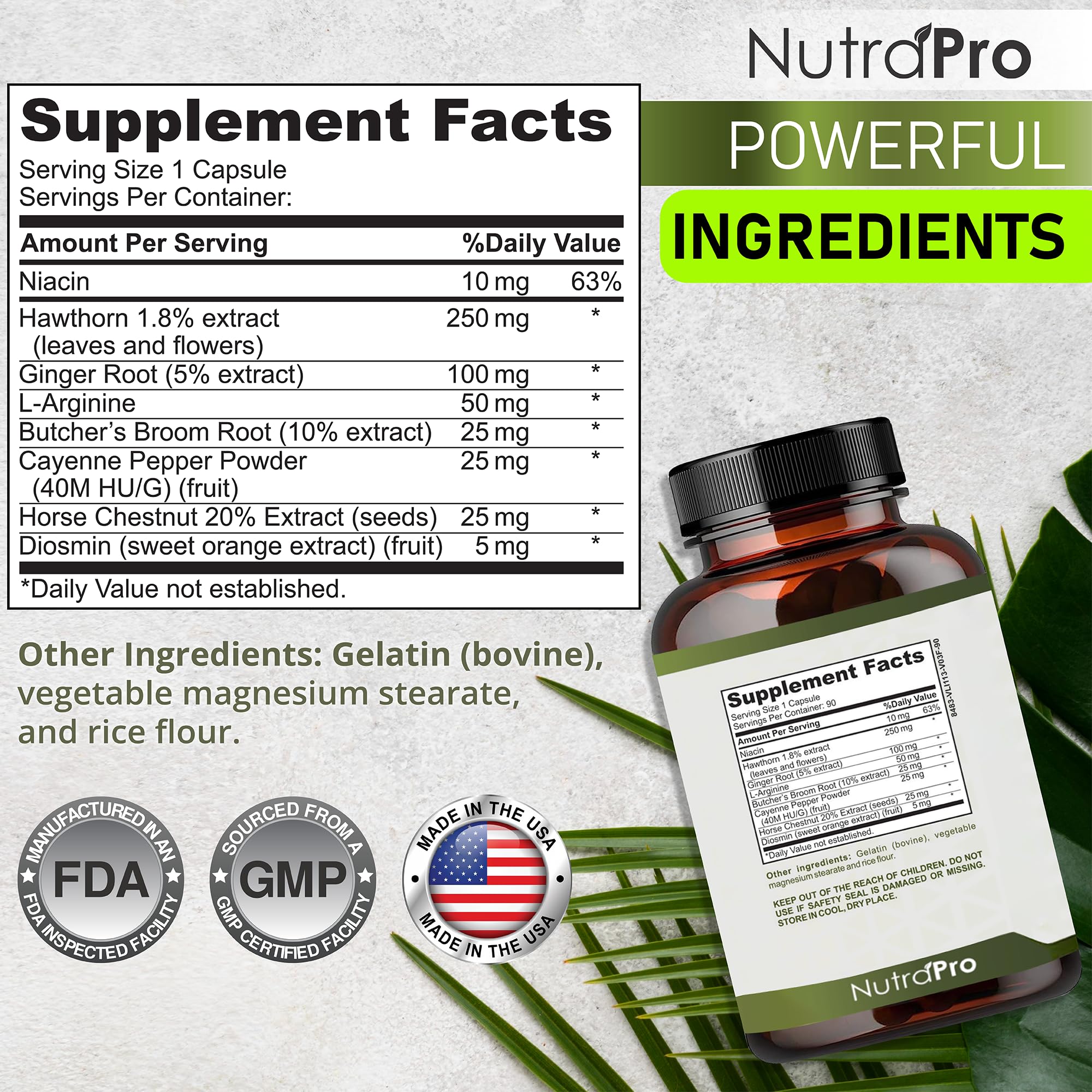 NutraPro 90-day money-back label communicates risk-free trial options.