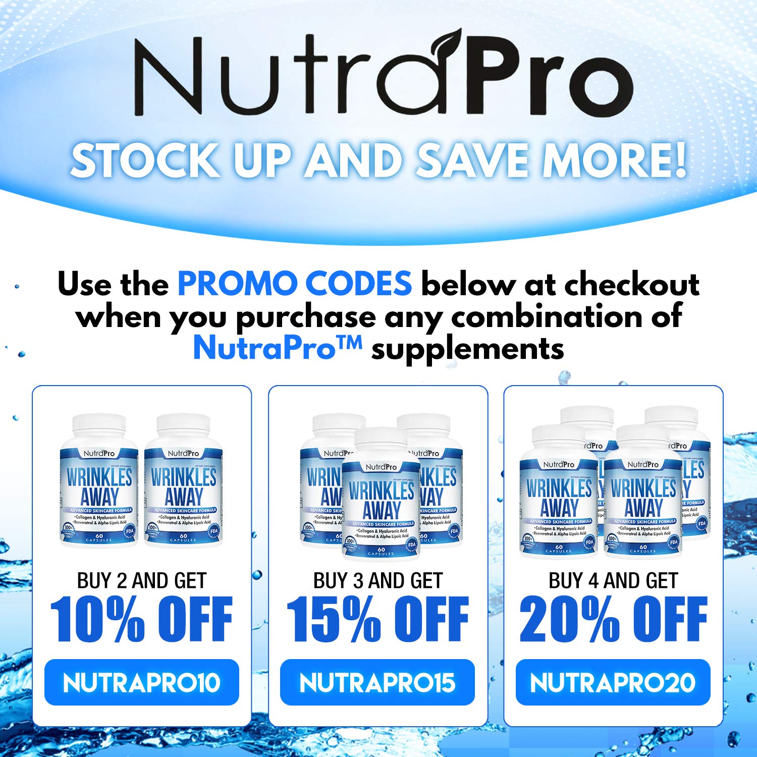 NutraPro Daily-Dosing Reminder prompting twice-daily routine.