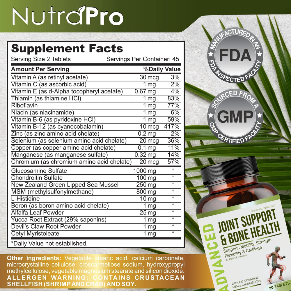 NutraPro joint relief pills in gym bag suggest an active lifestyle benefits