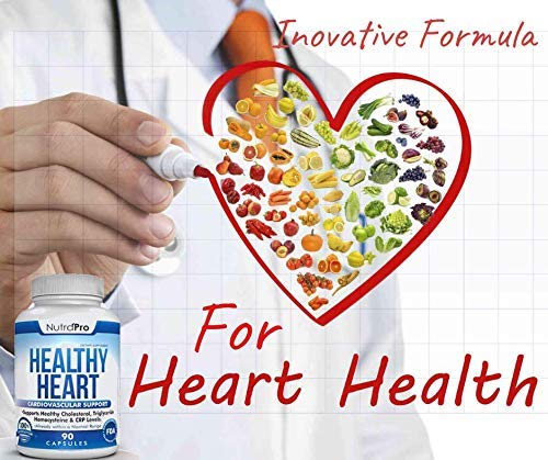NutraPro Heart Health capsules shown for daily cardiovascular support.