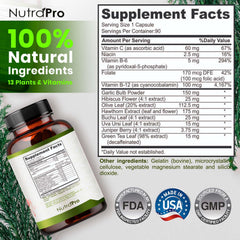NutraPro Heart Health pills closeup highlights non-GMO, USA-made quality you can trust.