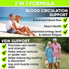 NutraPro Vein Support capsules highlight vein health and daily vitality.