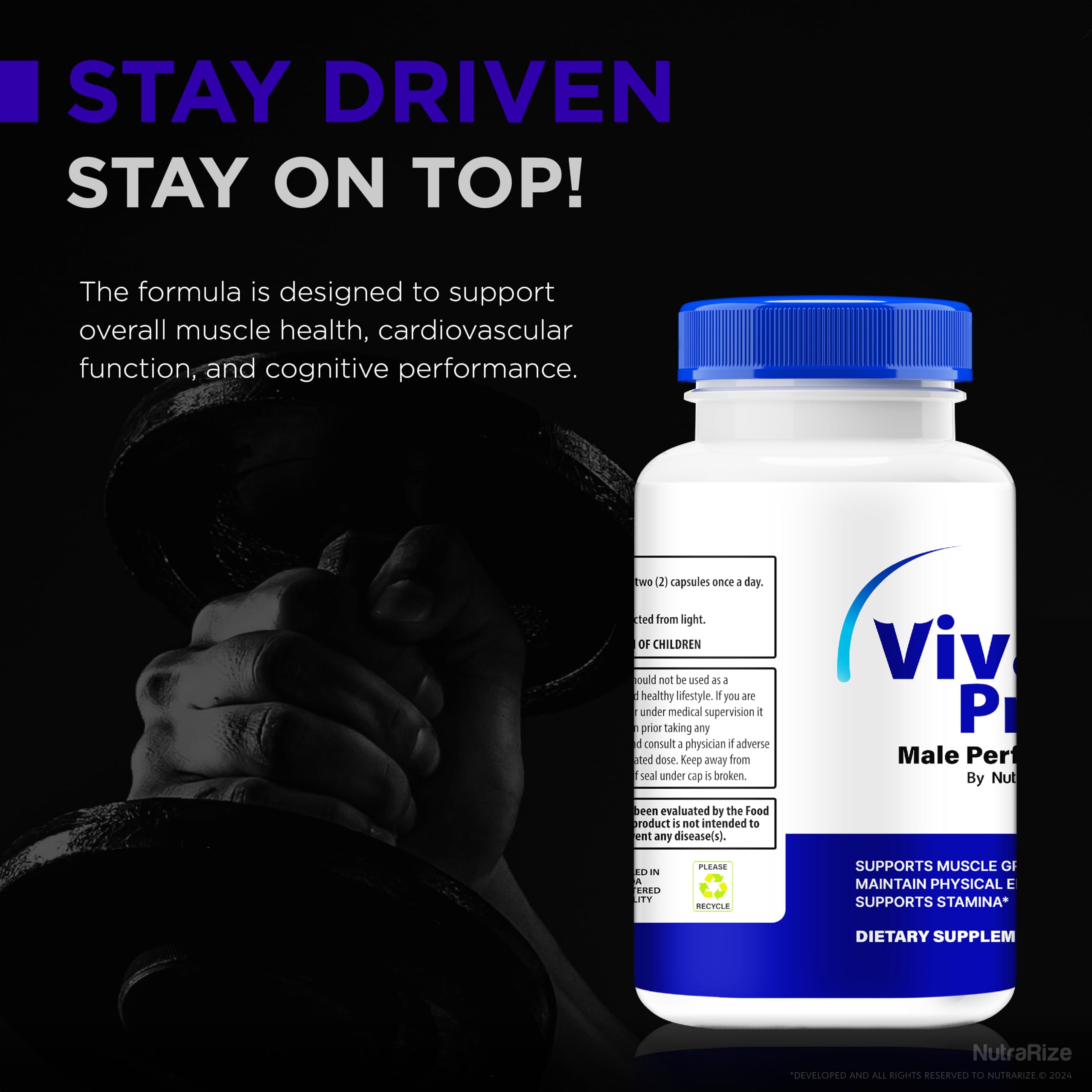 Compact NutraRize packaging of Vivalis Pro ideal for travel