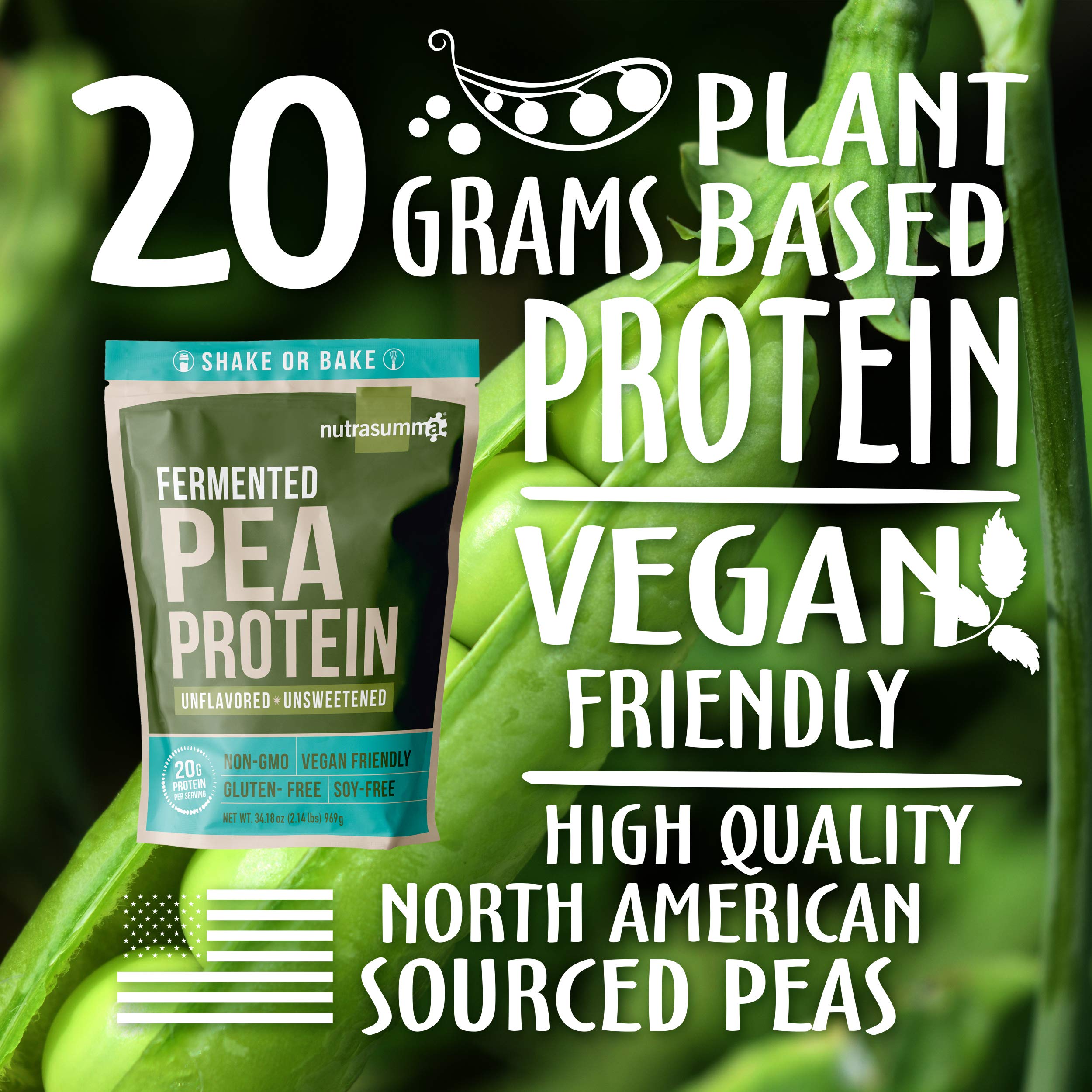 Nutrasumma pea protein powder unflavored shaker demonstrates quick blending