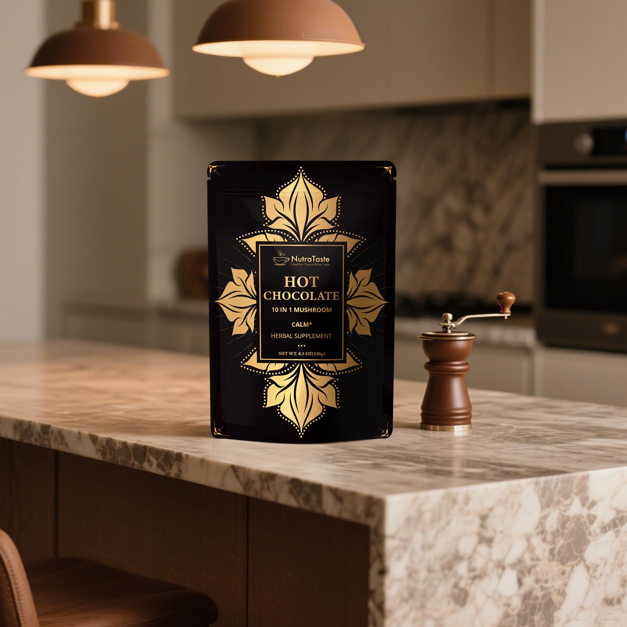 Nutrataste packaging GMP-certified facility indicates quality production and safety.