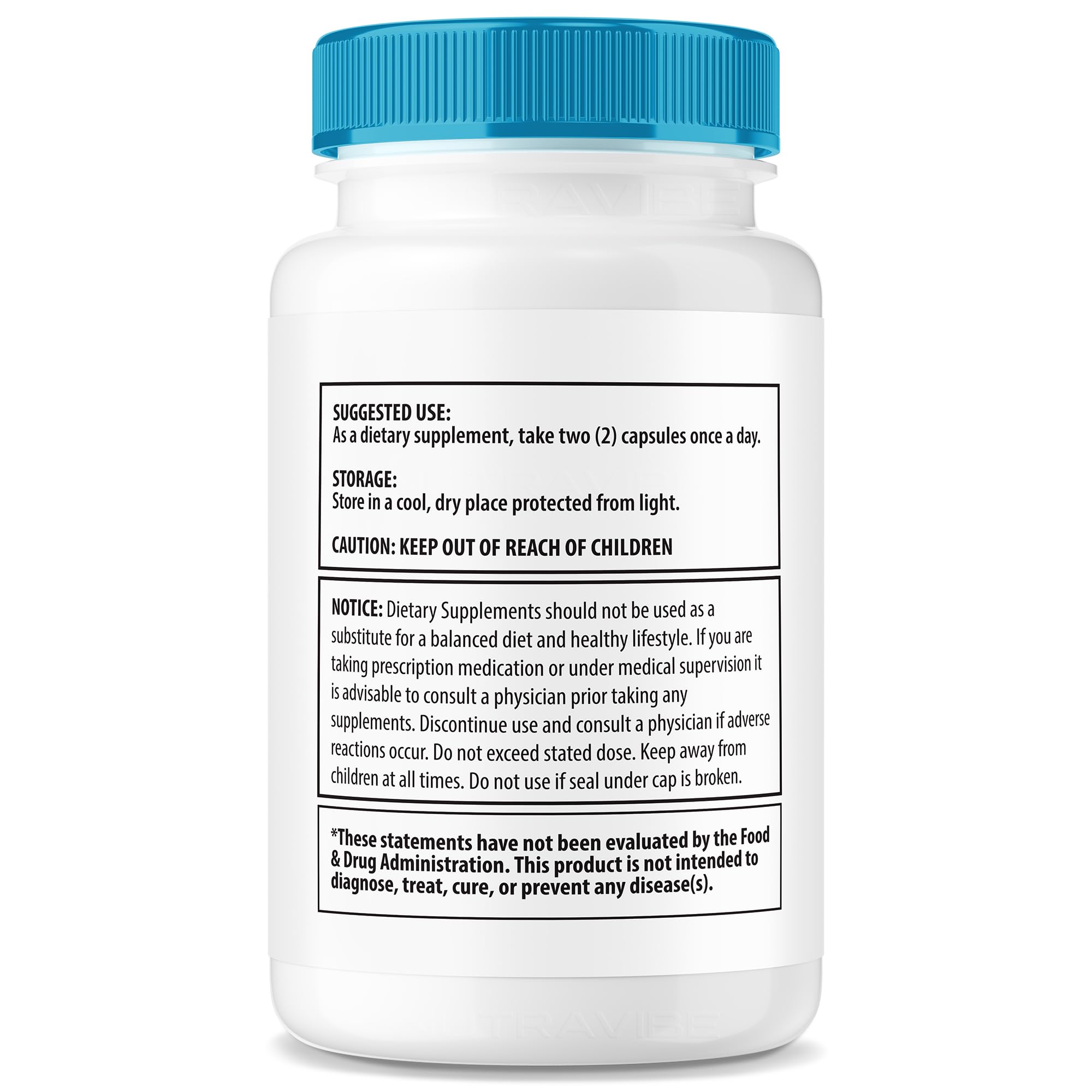 NutraVibe Nerve Restore capsules closeup for easy daily use