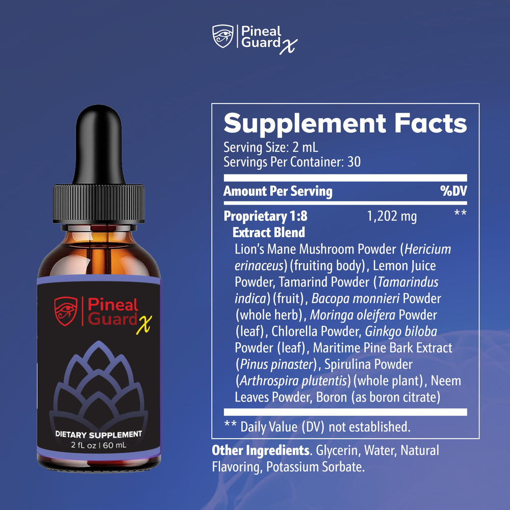 Nutraville Pineal Guard X dropper closeup highlights rapid liquid absorption for quick use