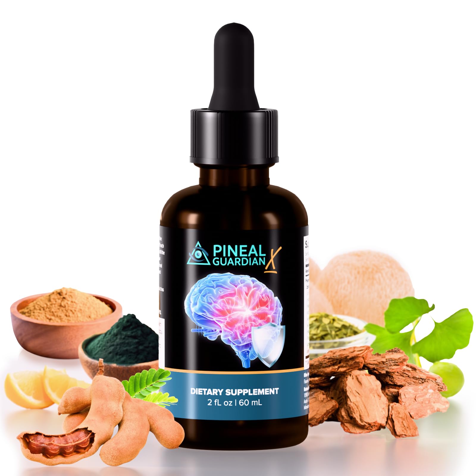 Nutraville Pineal Guardian X bottle on a clean surface for daily cognitive support