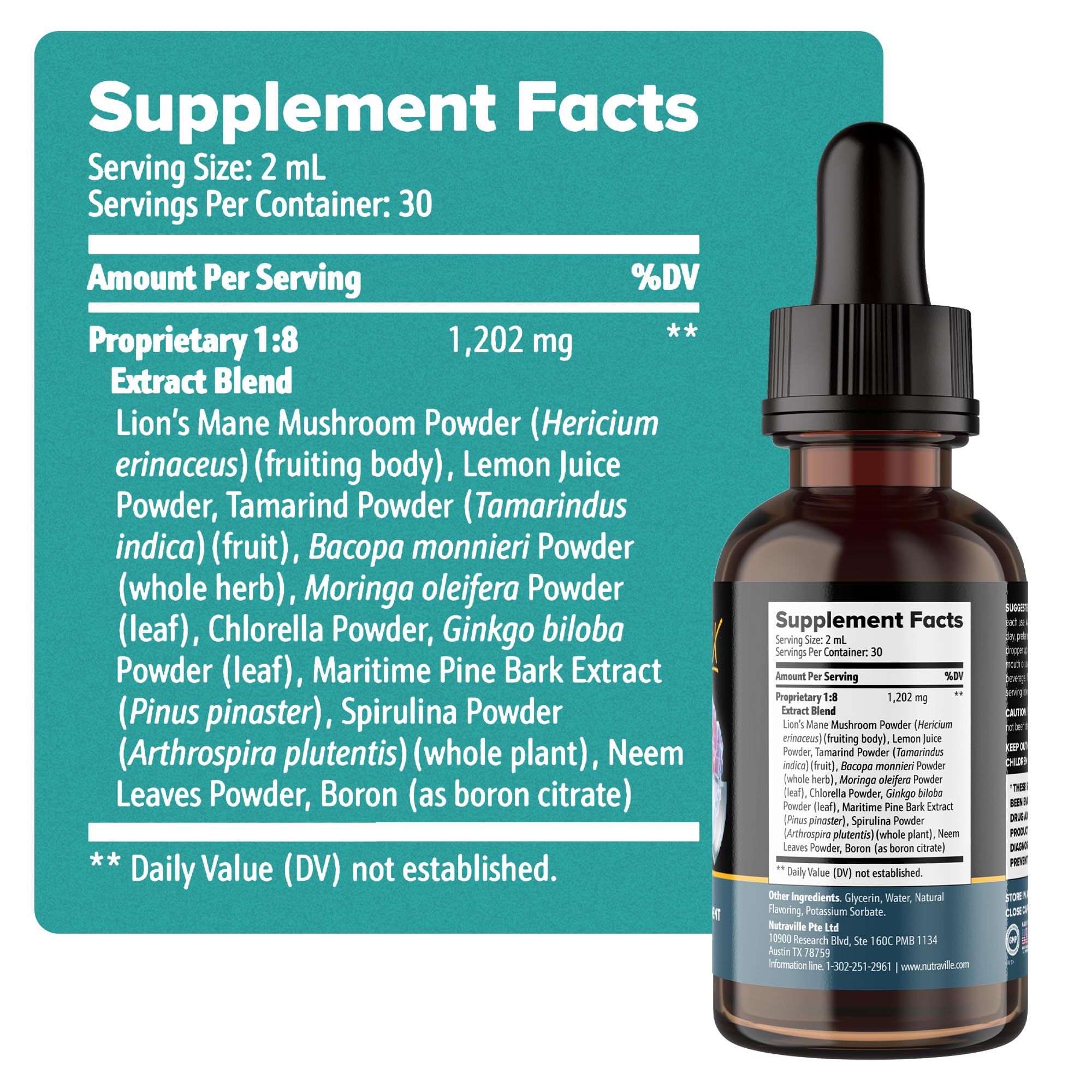 Nutraville Pineal Guardian X ingredient blend highlights natural brain-supporting compounds