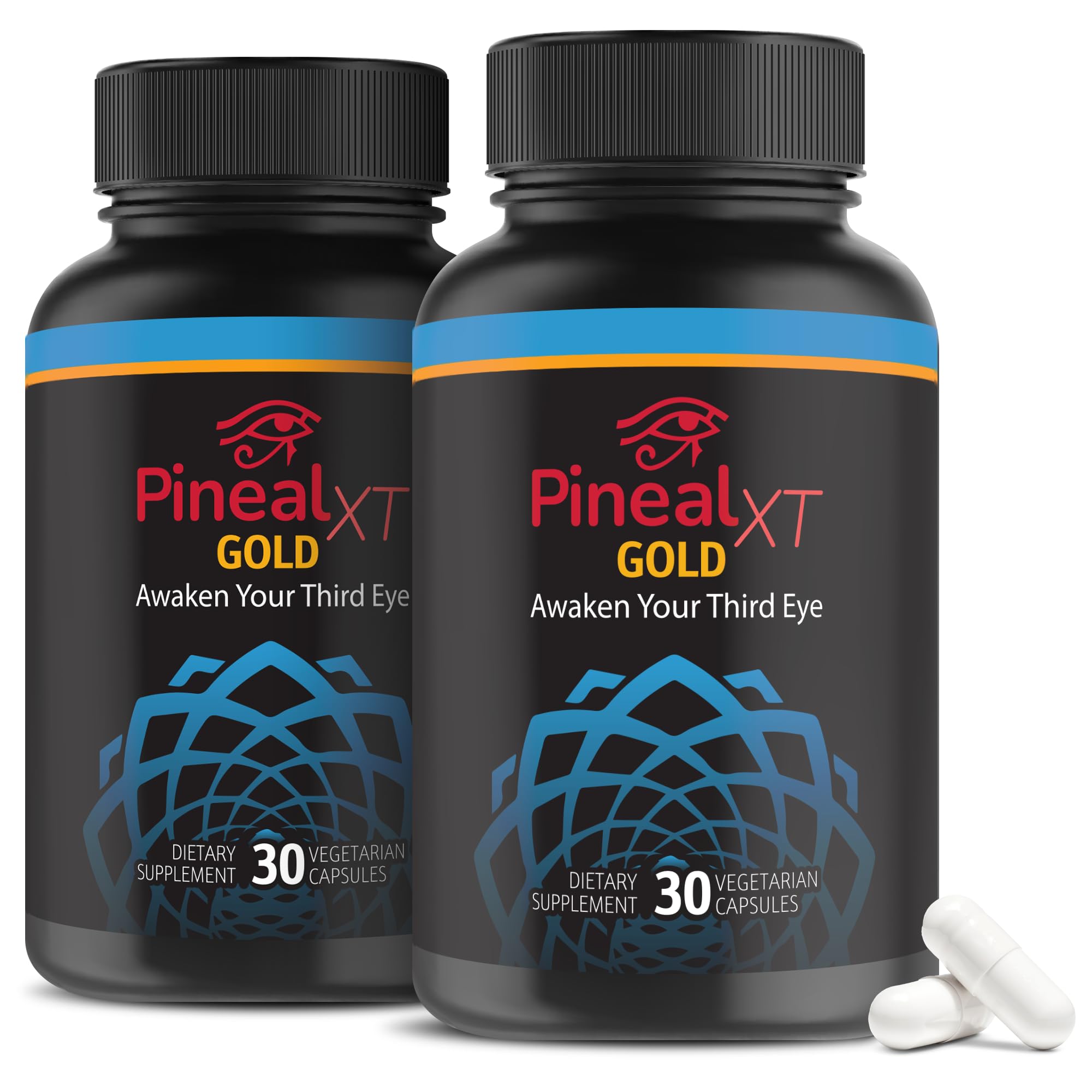 Nutraville Pineal XT Gold bottle on a clean surface, supporting daily focus.