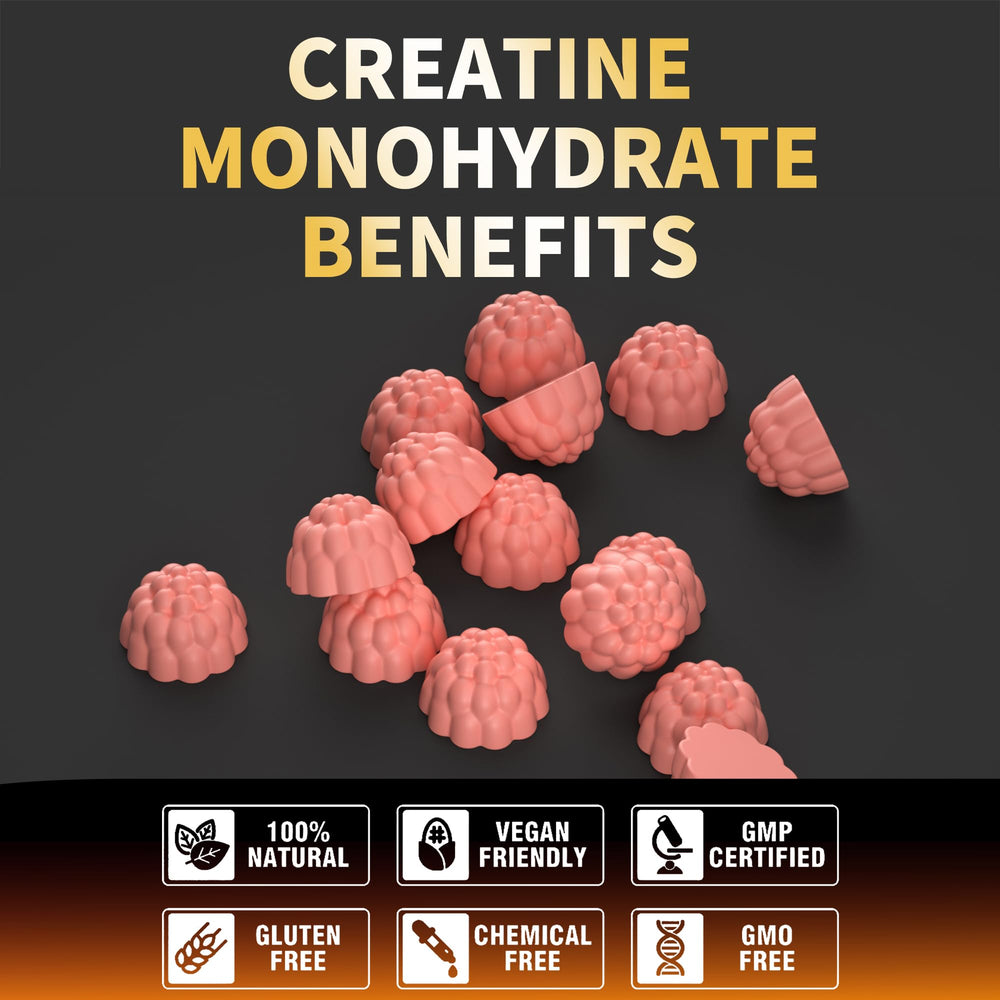 Gummies served as four-piece portion for simple daily intake.