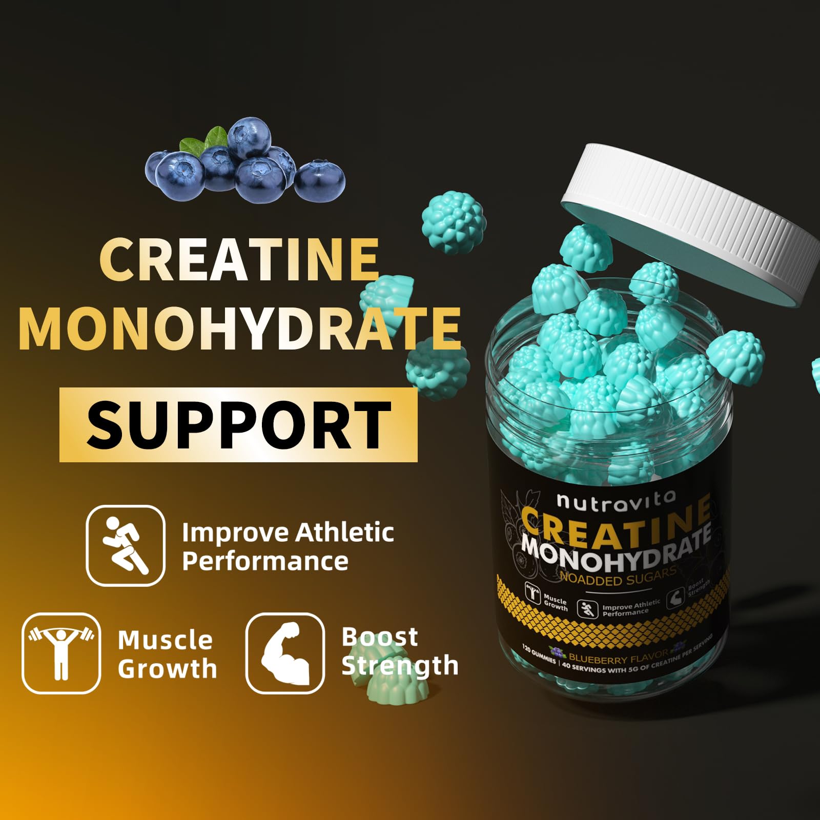 Nutravita gummies beside workout gear for on-the-go energy