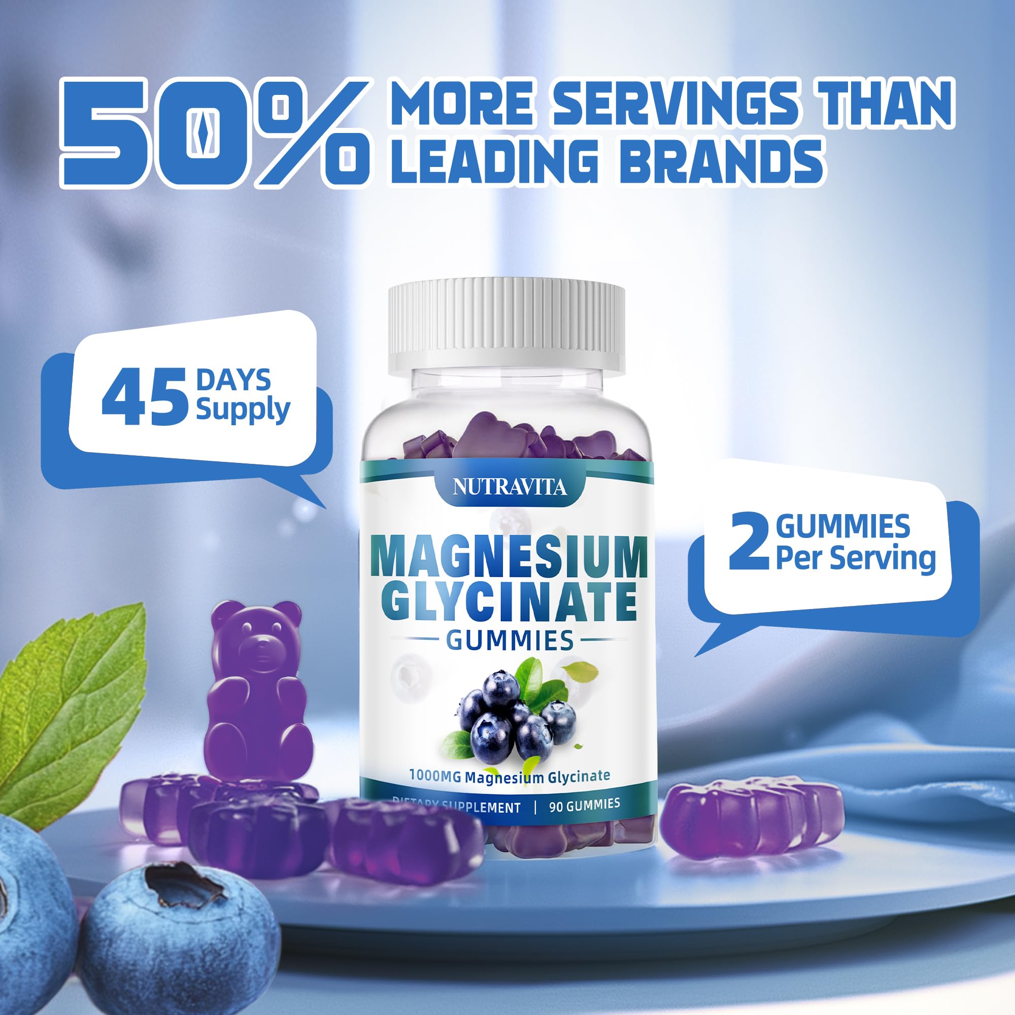 Nutravita gelatin-free and gluten-free packaging for allergy-conscious consumers.