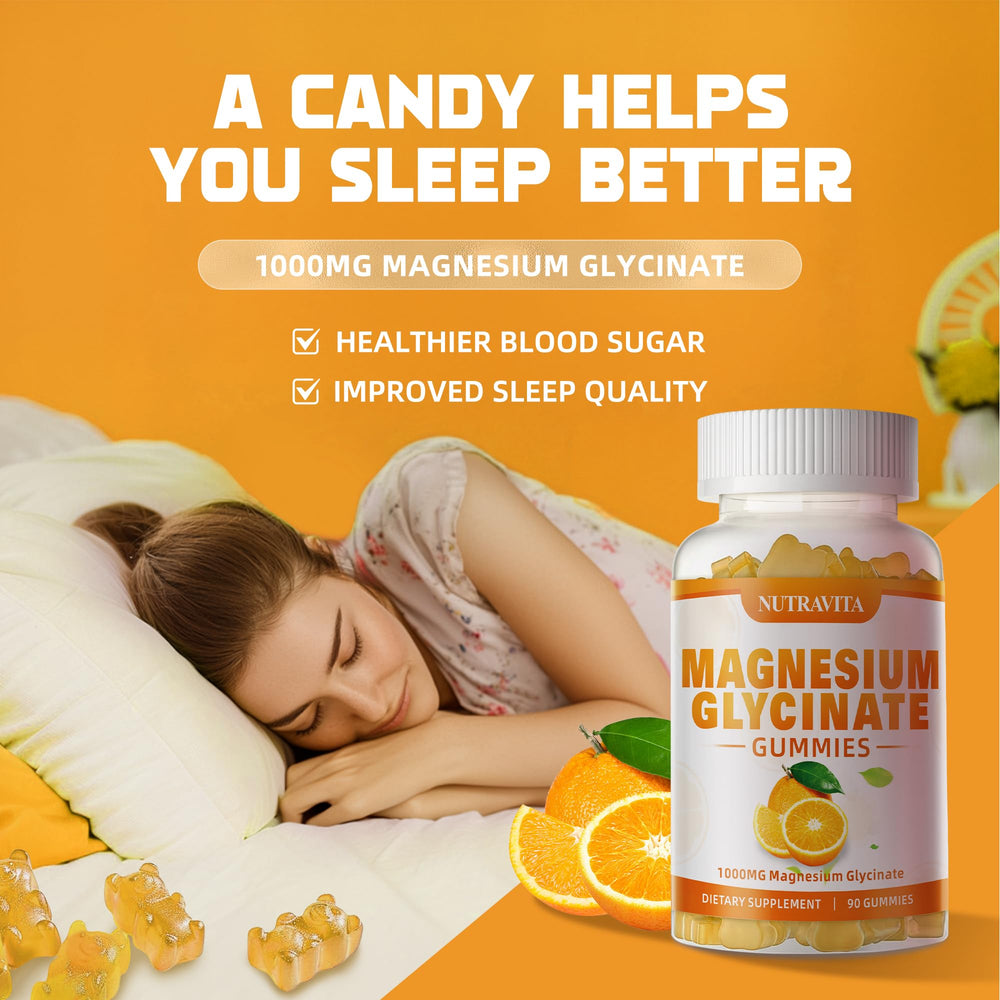 Serving suggestion with two gummies per dose for daily routine.