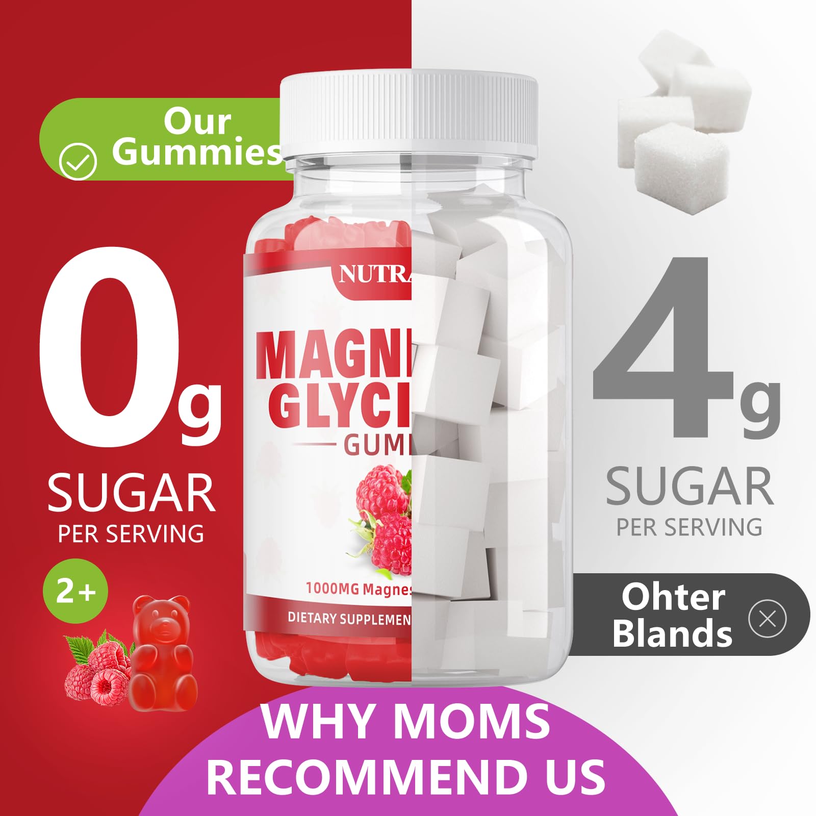 Nutravita Magnesium Glycinate Gummies for family use suggests safe daily supplement