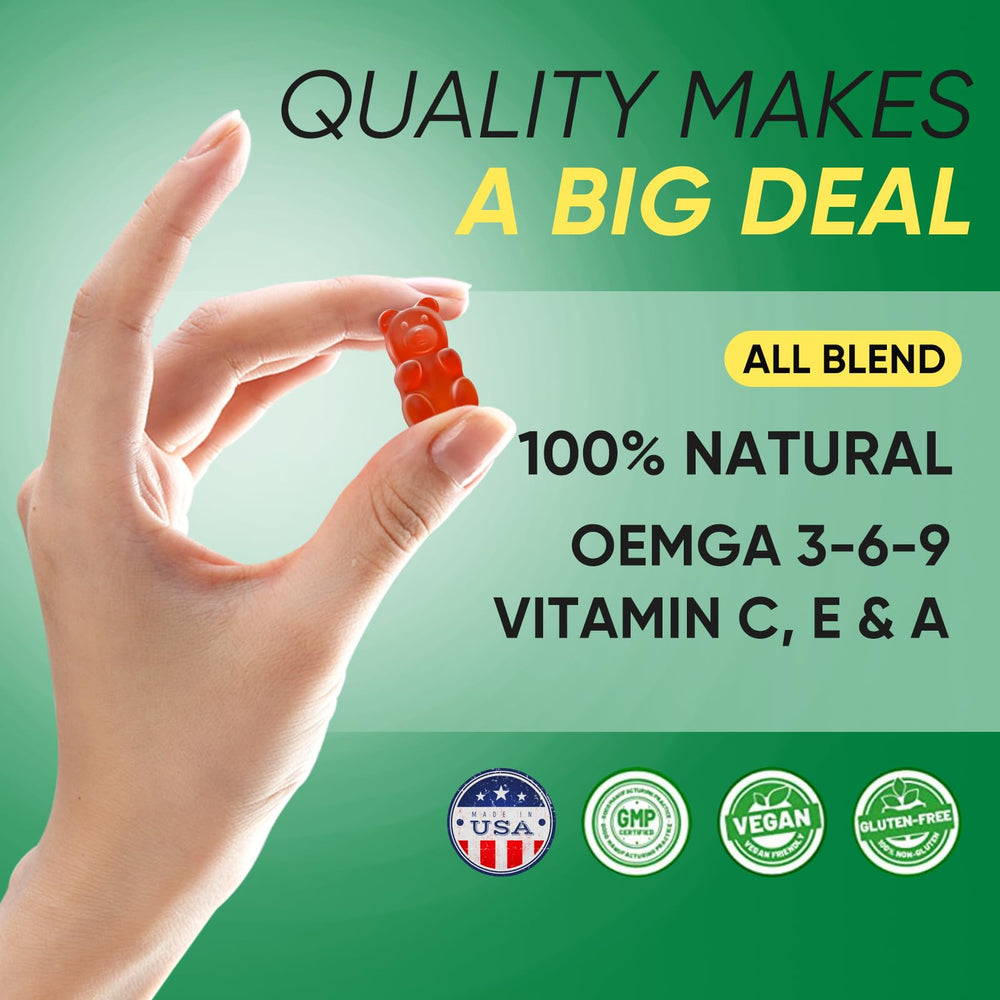 Nutravita Naturals Fruit Hemp Gummies packaging detail emphasizing hemp infusion
