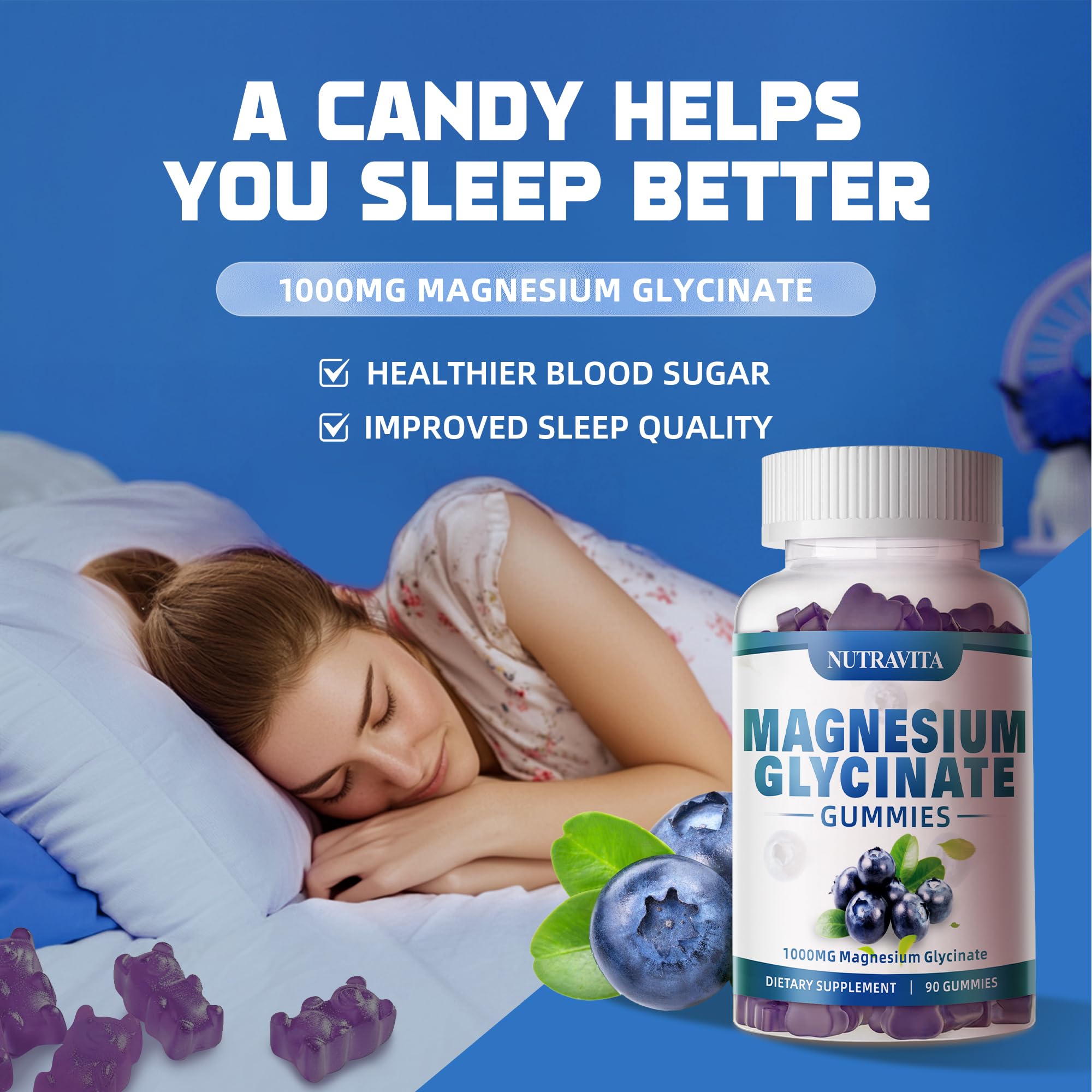 Nutravita sugar-free vegan gummies highlighted for dietary-friendly use.