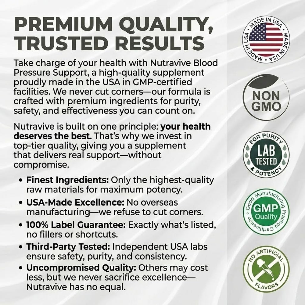 Nutravive Blood Pressure daily-use routine shot for easy supplementation.