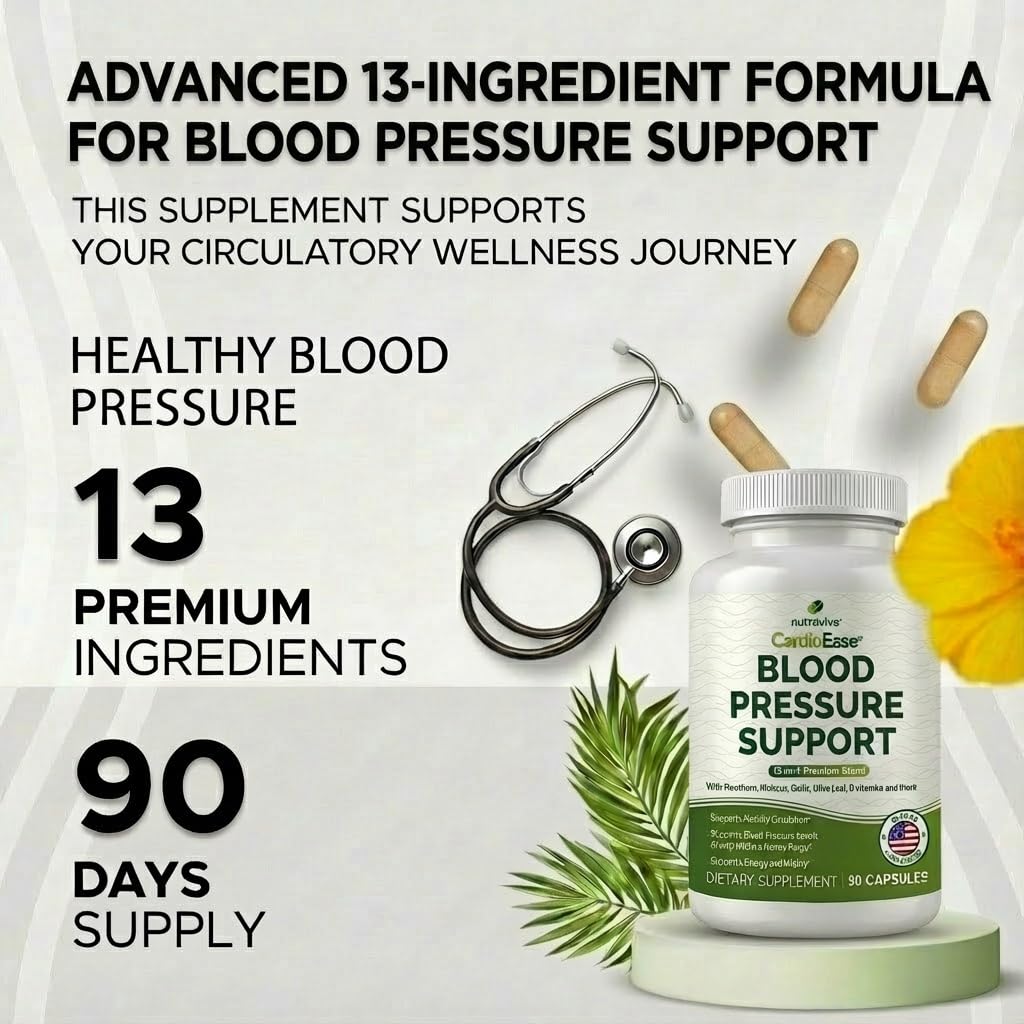Nutravive Blood Pressure olive leaf extract component for vascular wellness.